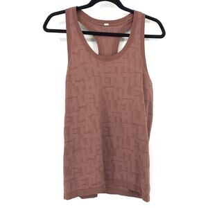 Athleta Racerback Seamless Tank Top Womens Apx Size XL Mauve Brown